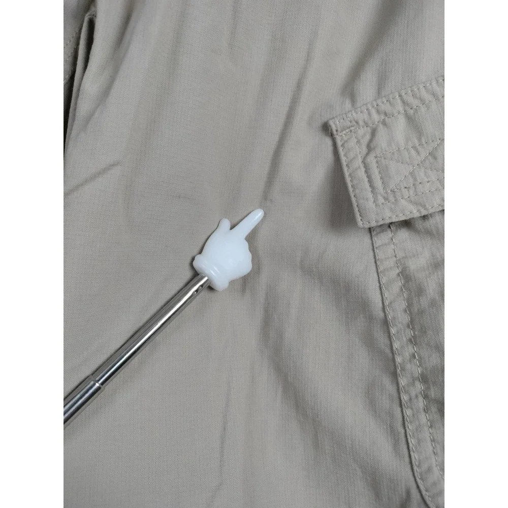 The North Face Horizon Cargo Shorts Men 32 Khaki‎ Tan Nylon Ripstop Hiking Flaws